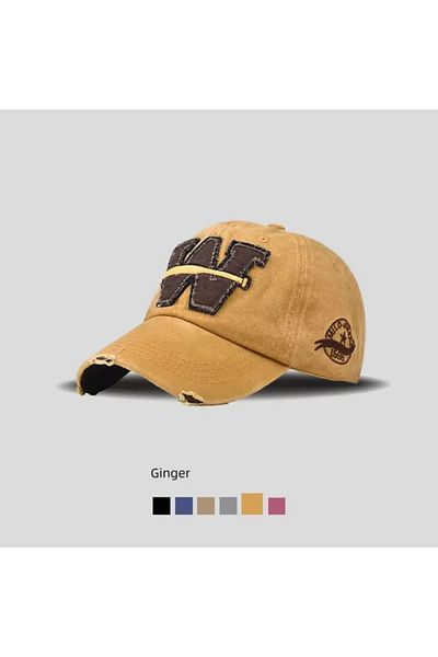 WOHOME New Trending Vintage Unisex Cap with Half W Baseball Bat