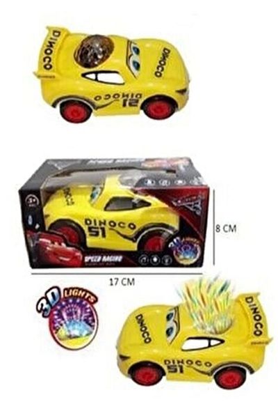 Şimşek Mcqueen سيارة لعبة لايتنينج ماكوين كارز توب ديسكو لايت مسخرة الموسيقية