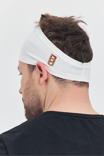 Butikgiz Men's Cotton Combed Non-Slip Flexible Extra Thin Reflect the Style Sports Sweat Hair Band