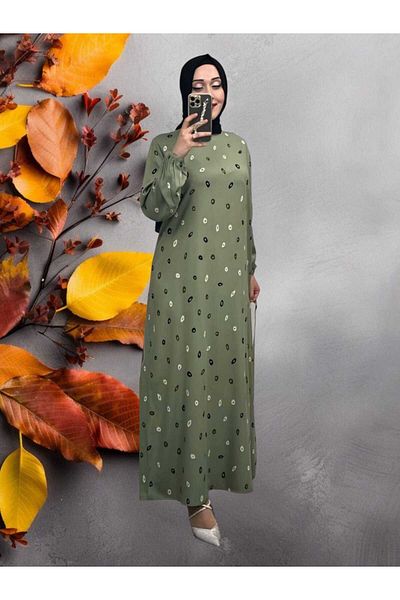 Freeista Çağla Green Hijab Dress 2504295