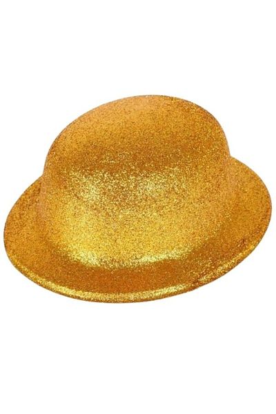 ReilaParty Glitter Melon Model Plastic Party Hat Gold Rp1763