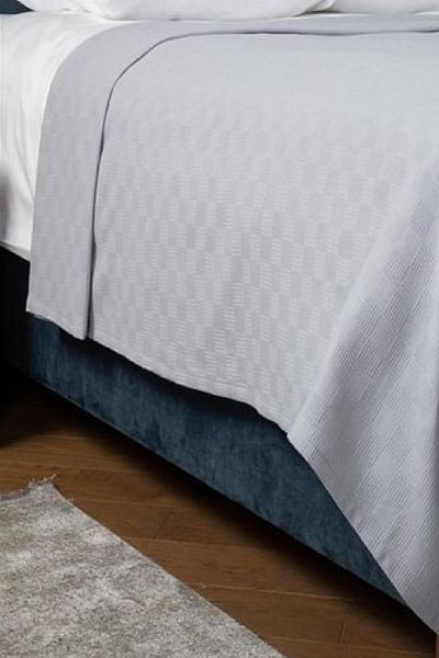 Cottonest 100% Cotton Couple Square Pattern White Pi̇Ke - Hotel Pi̇Ke