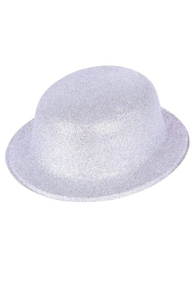 ReilaParty Glitter Melon Model Plastic Party Hat Silver Rp1762