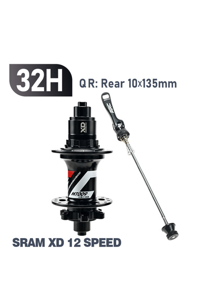 Choice محور دراجة جبلية مقاس 32H 10x135 XD ARC 6 مخالب MT009 محور أمامي 9x100...