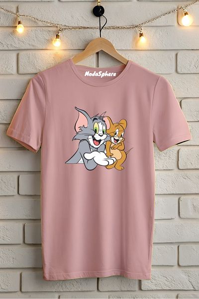 ModaSphere TOM and JERRY εμπριμέ Unisex Oversize T-Shirt Oversize