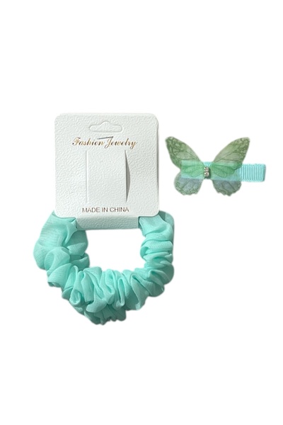 Vitastyle Σετ πλαϊνής πόρπης και αγκράφα με φιγούρα πεταλούδας