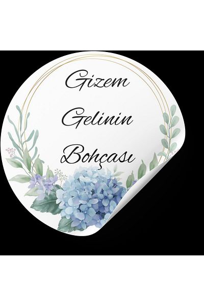 ARLetikettasarım Bridal Bundle Tag Square 4X4 cm 54 Pieces - Arletikettasarım