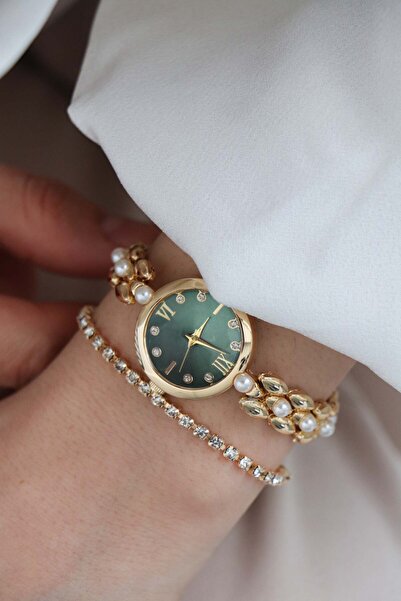 Northwatch Minimal Oval Kasa İncili Kadın Kol Saati