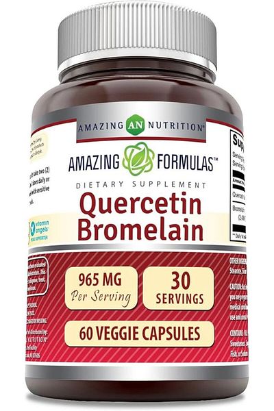 Amazing Nutrition Quercetin & Bromelain, 60 Veggie Caps