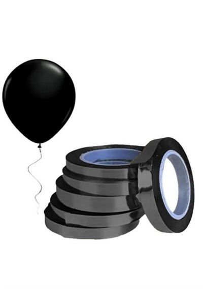Onay Store Balloon String Gift Wrap and Ribbon with Black Metallized Raffia 25 Meters