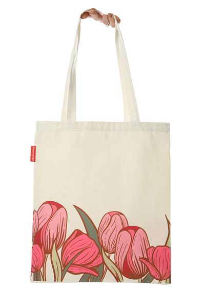 Baghashtag Υφασμάτινη τσάντα με στάμπα Pink Roses