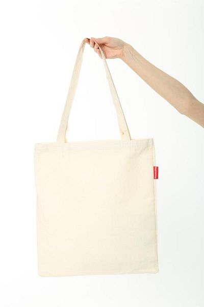 Baghashtag Be A Nice Human Printed Raw Cloth Bag