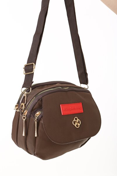 Baghashtag Коричнева сумка з кришкою, водонепроникна, з 3 відділеннями, шкіряна
