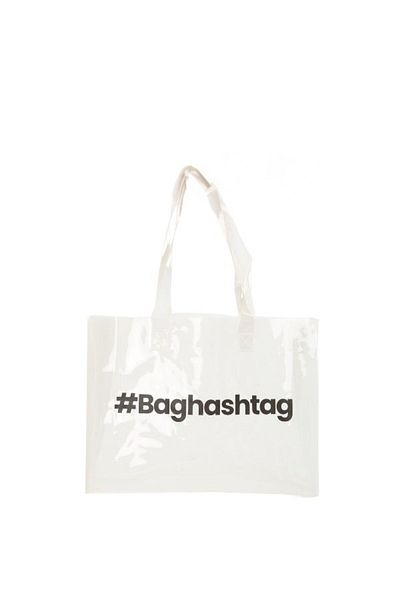 Baghashtag Λευκή διάφανη τσάντα παραλίας