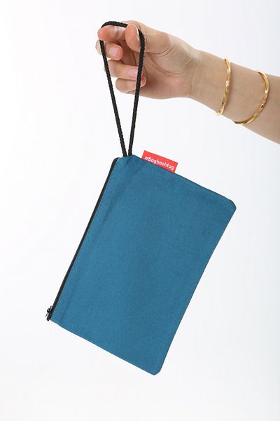Baghashtag Navy Blue Clutch Cloth Bag