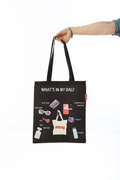 Baghashtag What Is In My Bag Printed Cloth Bag
