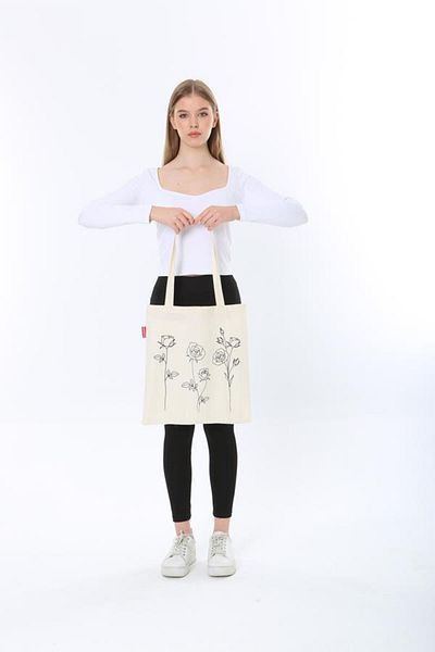 Baghashtag Cloth Bag Roses Printed