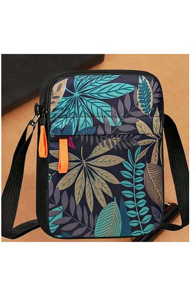 Generic Men's Crossbody Bag Nylon Canvas Outdoor Sports Travel Bag 23*17cm Bohemian Style