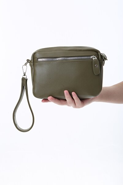 Baghashtag Πράσινη δερμάτινη τσάντα Unisex 3 θέσεων