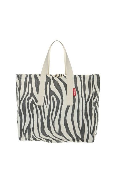 Baghashtag Zebra Printed Gabardine Cloth Bag