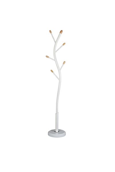 Generic Elegant and modern vertical clothes hanger for hanging clothes and jackets, white color