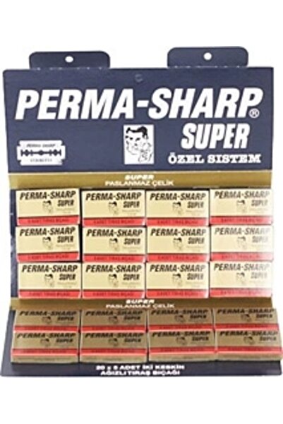 Genel Markalar Art Perma-Sharp Süper Tam Jilet 5 Parça X 20 Parça (4172) Lab