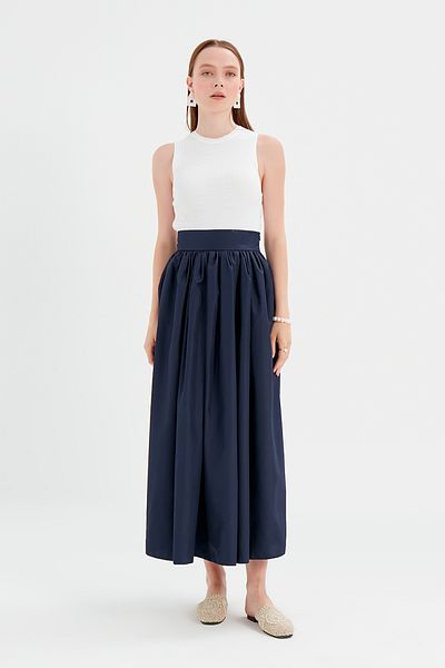 Birgül Bektaş Navy Blue Glory Skirt