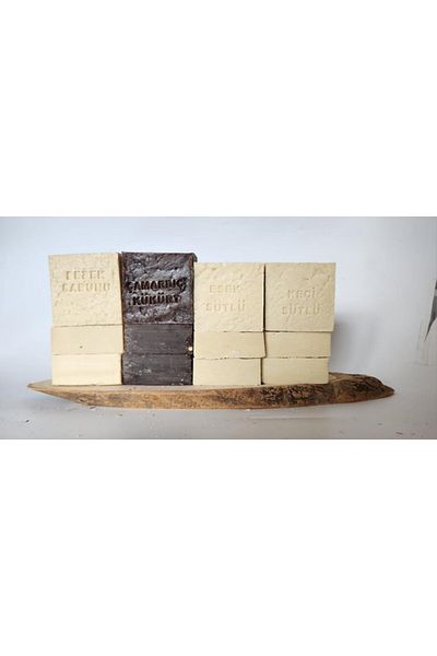 Lukatro Natural Production Soap Mixed (Pine Juniper Sulfur-Baby-Donkey Milk-Goat Milk) Set of 16