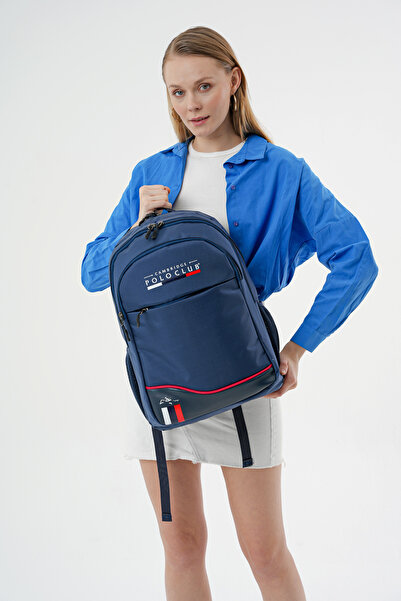 Cambridge Polo Club Unisex Şık Çok Gözlü Günlük Sırt Çantası - Okul Çantası L...