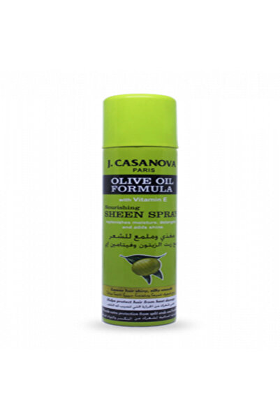 Casanova كازانوفا بخاخ مغذي و ملمع الشعر بزيت الزيتون مع فيتامين اي 200 مل