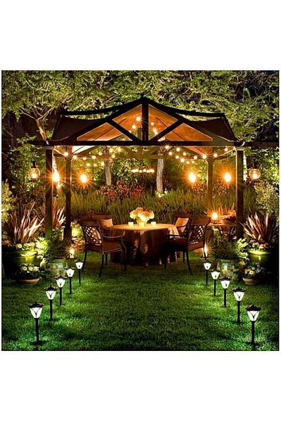 Generic Outdoor String Lights Waterproof LED Garden Lights for Home, Patio, Backyard, Party, 15m
