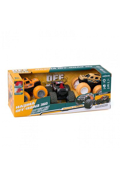 MomKi Set 3 Masini Off-road-360 De Grade,