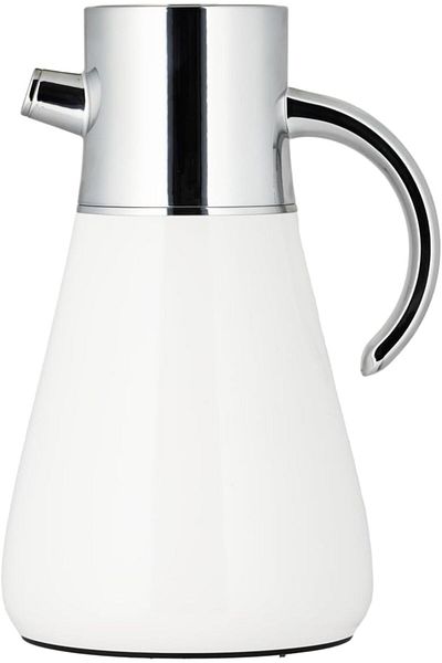 ALSAIF Coffee And Tea Vaccum Flask In Chrome / Leak-proof And Keeps Drinks Hot 1 Liter