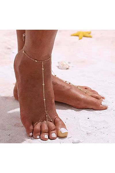 Hoop jewelery Steel Ball Chain Foot Talisman
