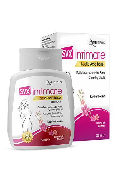 Multiplus Svx Intimate Laktik Asit Dış Genital Bölge Temizleme Sıvısı Intim Bakım Ürünü 250 ml