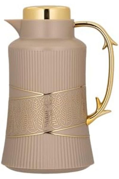 ALSAIF Deva Coffee And Tea Vaccum Flask In Gold / Leak-proof And Keeps Drinks Hot 1 Liter