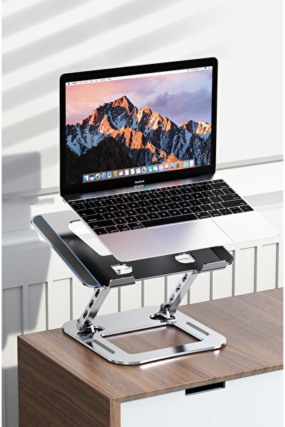 Novatis Metal Katlanabilir Laptop Tablet Standı Macbook Notebook Standı 360 D...