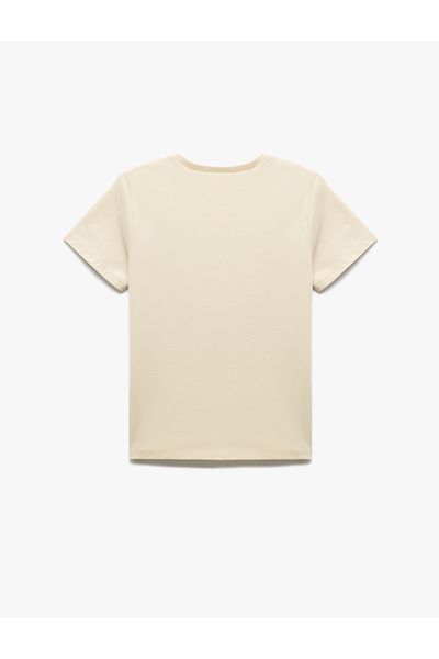 Koton New Season Printed Crew Neck Short Sleeve Cotton T-Shirt