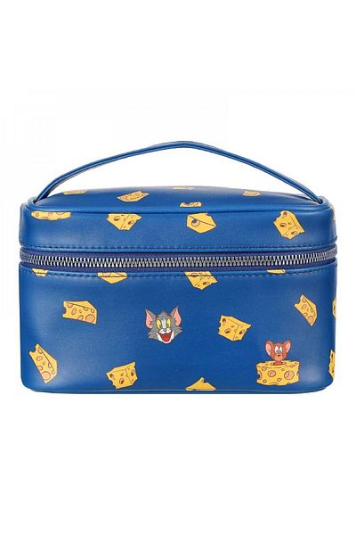 Miniso Tom and Jerry Makeup Bag - Blue