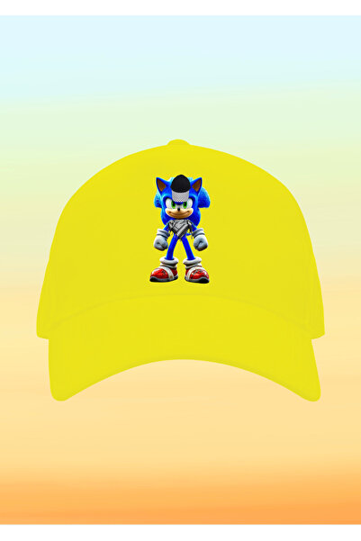 relaxbaskı Kefiyeli Sonic Baskılı Çocuk Şapkası