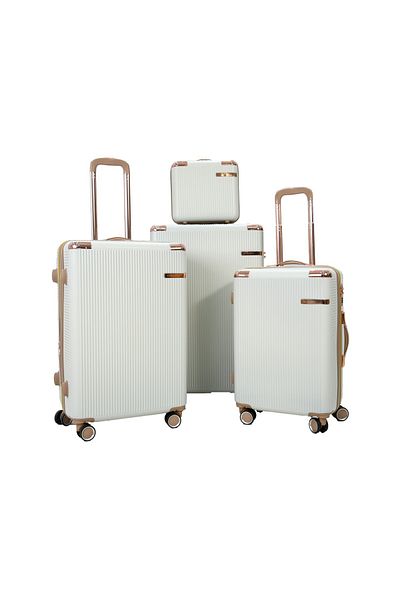 MORANO 5-piece luggage set with 4 wheels, solid and modern design