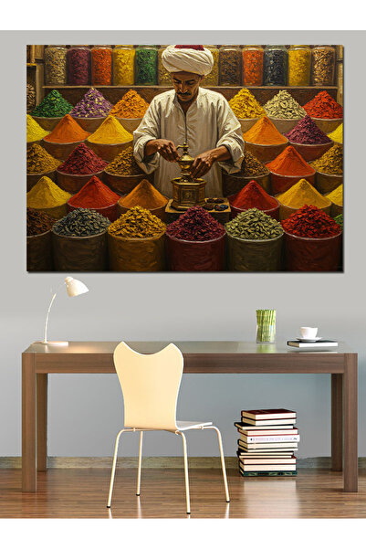 KanvasSepeti Pictură texturată în pânză de înaltă calitate, colorată cu condi...