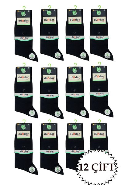 Dündar Men's Summer Thin Knee-Length Long Socks 12 Pack 40-44