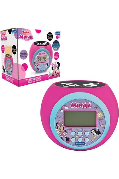 LEXIBOOK ALARM CLOCK WITH PROJECTOR, MINNIE MOUSE