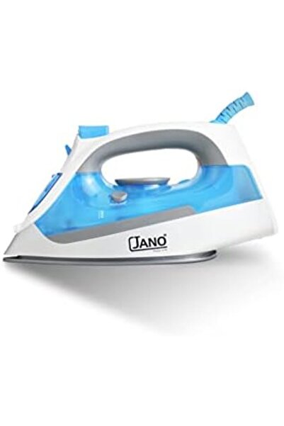 JANO Electric Steam Iron, Non-stick Soleplate, Dry Steam Spray Burst Vertical Steam, 2000w, White/blue