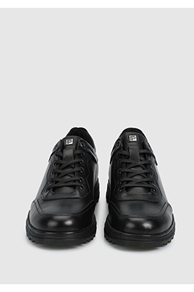 Provoq Men's Black Leather Shoes