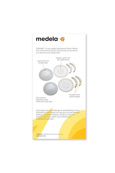 Medela SoftShells Breast Shells Nipples for Pumping or Breastfeeding, Discreet Breast Shells,