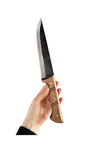 Genel Markalar Dövme İzli Kasap Kelle Bıçağı 32 cm - Et, Sebze, Meyve için id...