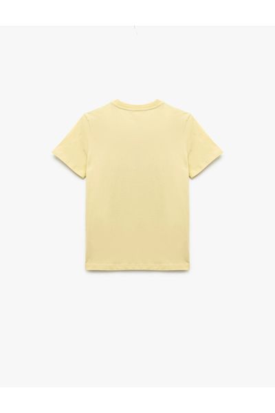 Koton New Season Cotton Printed Short Sleeve Crew Neck T-Shirt