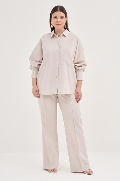 MYLİNE Linen Shirt with Pockets